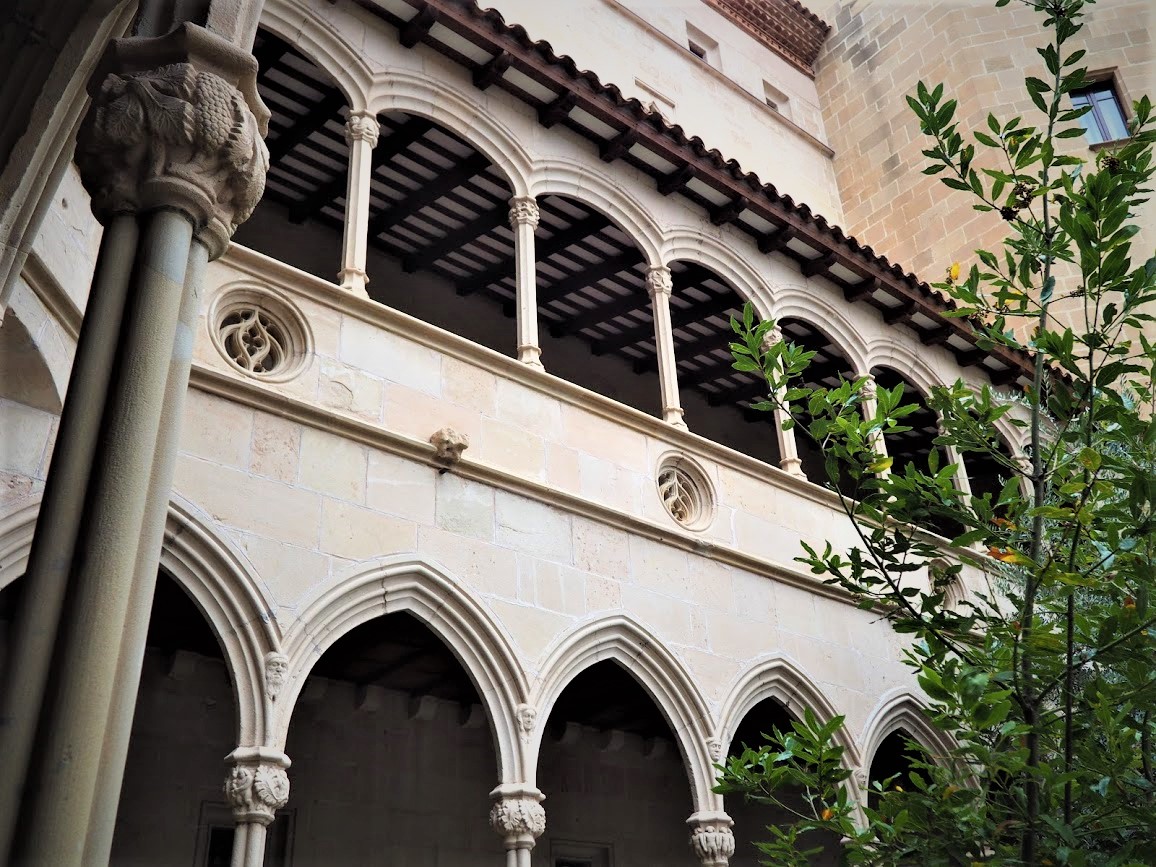 The cloister of the Montserrat monastery from the outside
