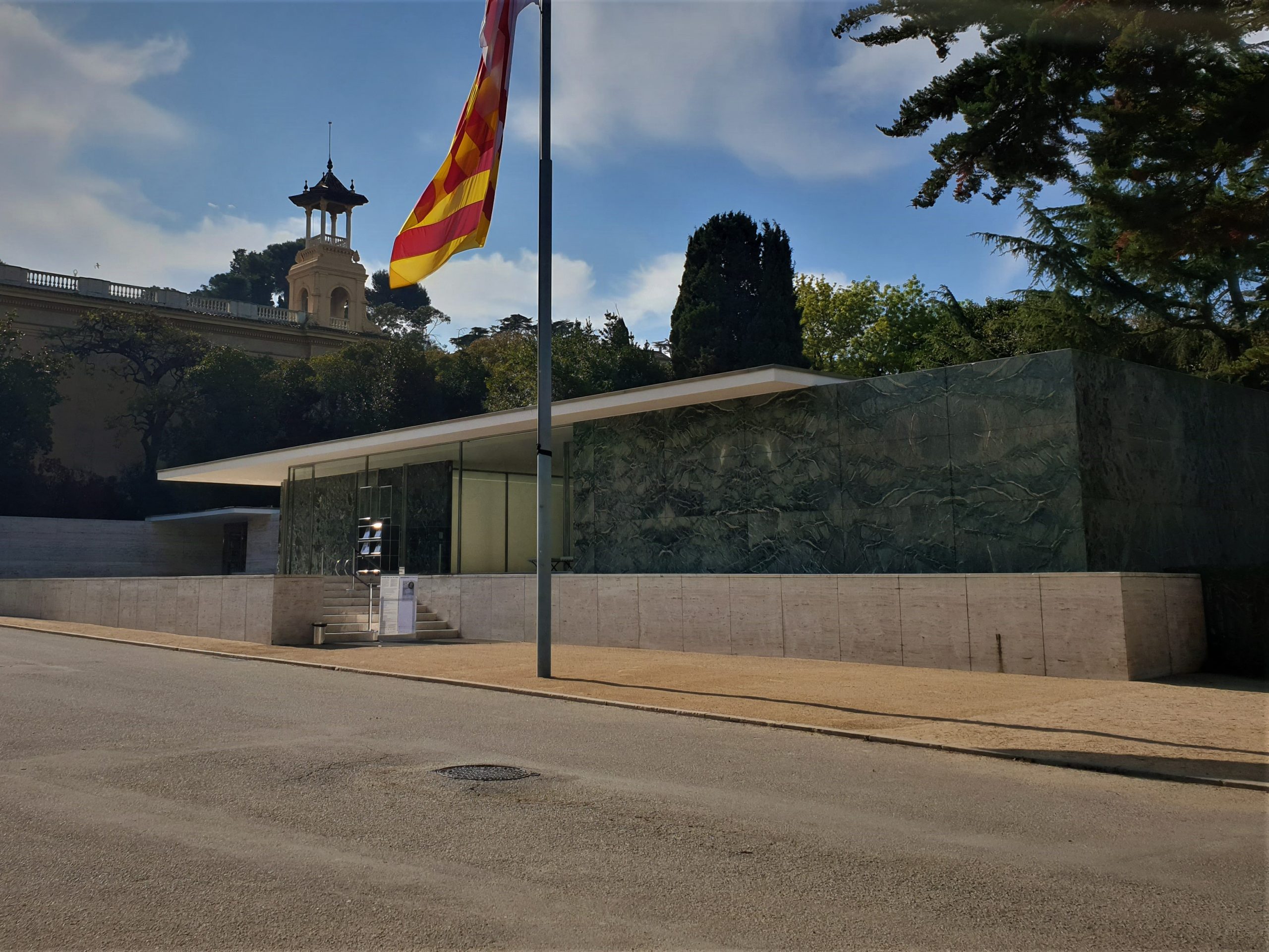Pavillon Mies van der Rohe, Montjuic, Barcelone 1929.